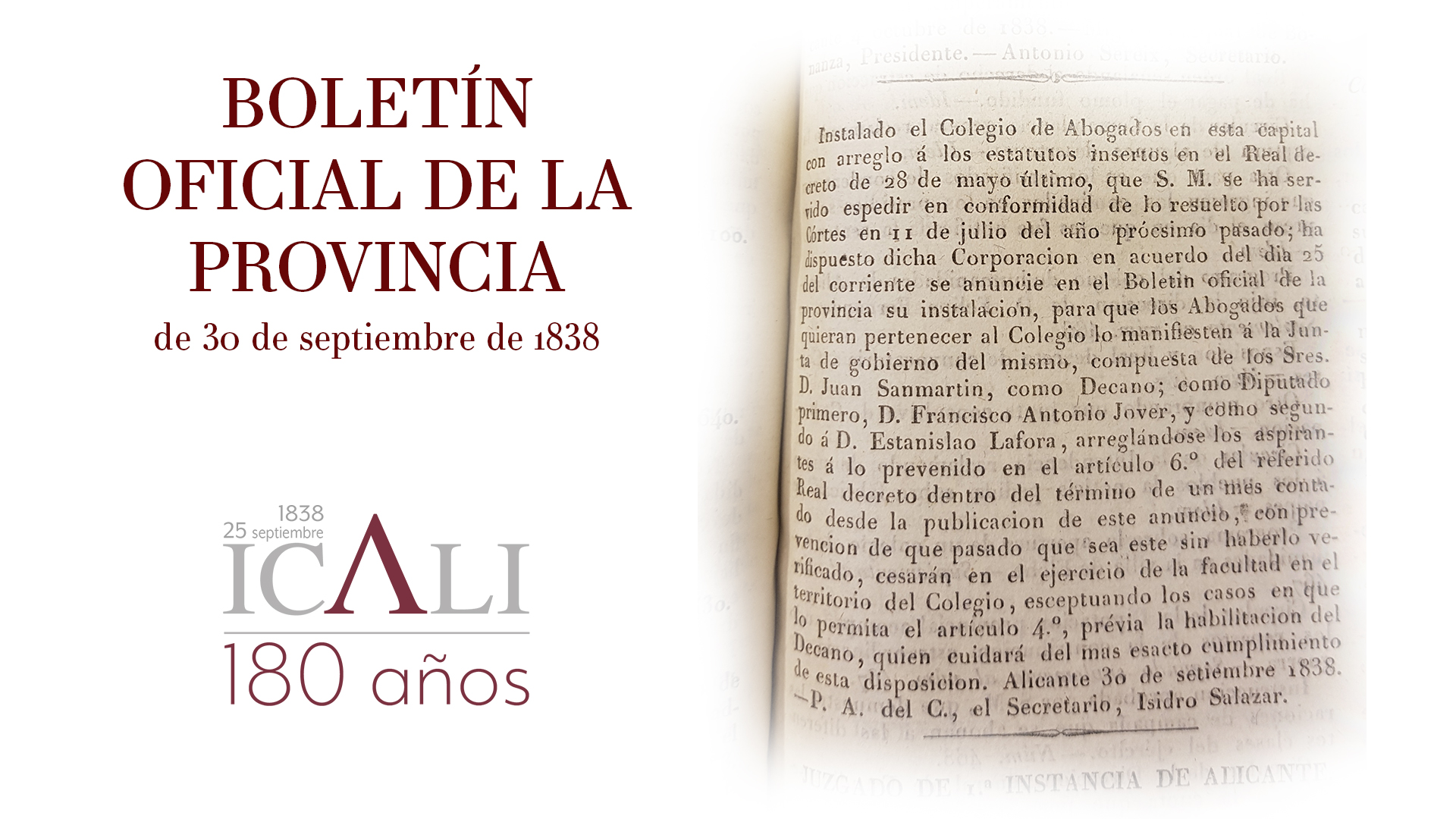 El ICALI cumple este año su 180 aniversario
